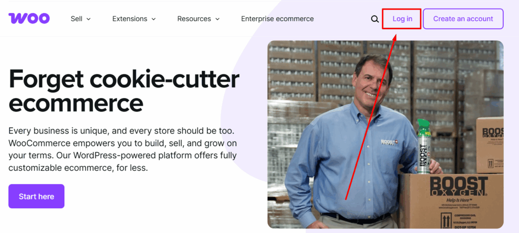 Woocommerce interface