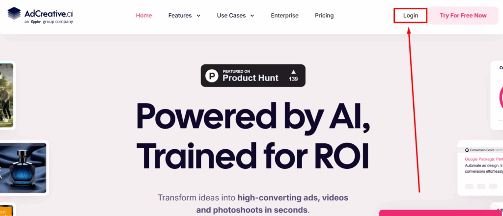 Adcreative.ai interface