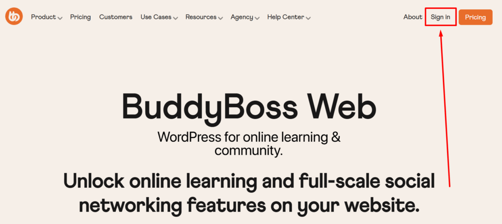 Buddyboss interface