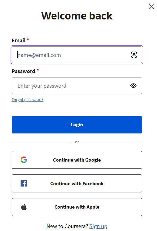 Coursera Plus log in