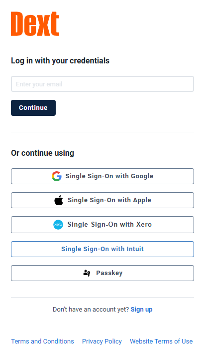 Dext log in