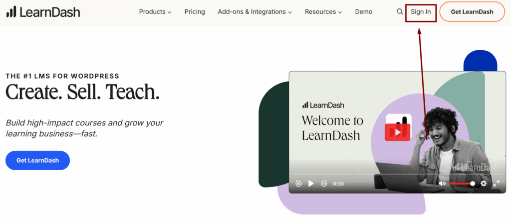 Learndash interaface