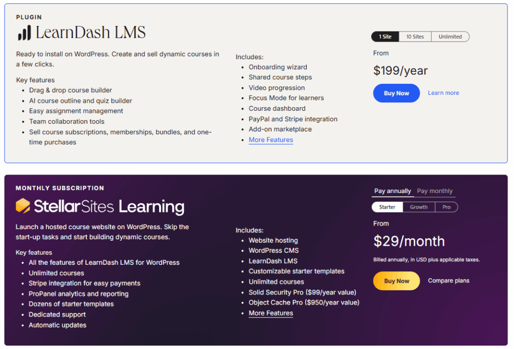 Learndash pricing