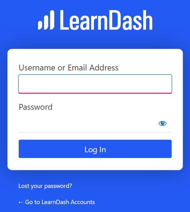 Learndash sign in