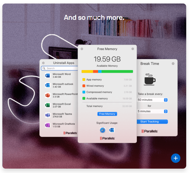 Parallels free memory
