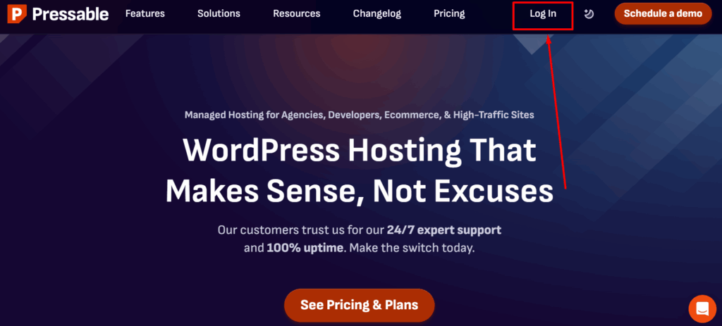 Pressable interface