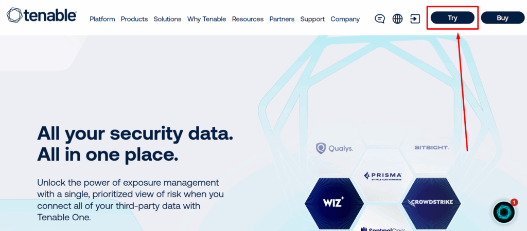 Tenable interface