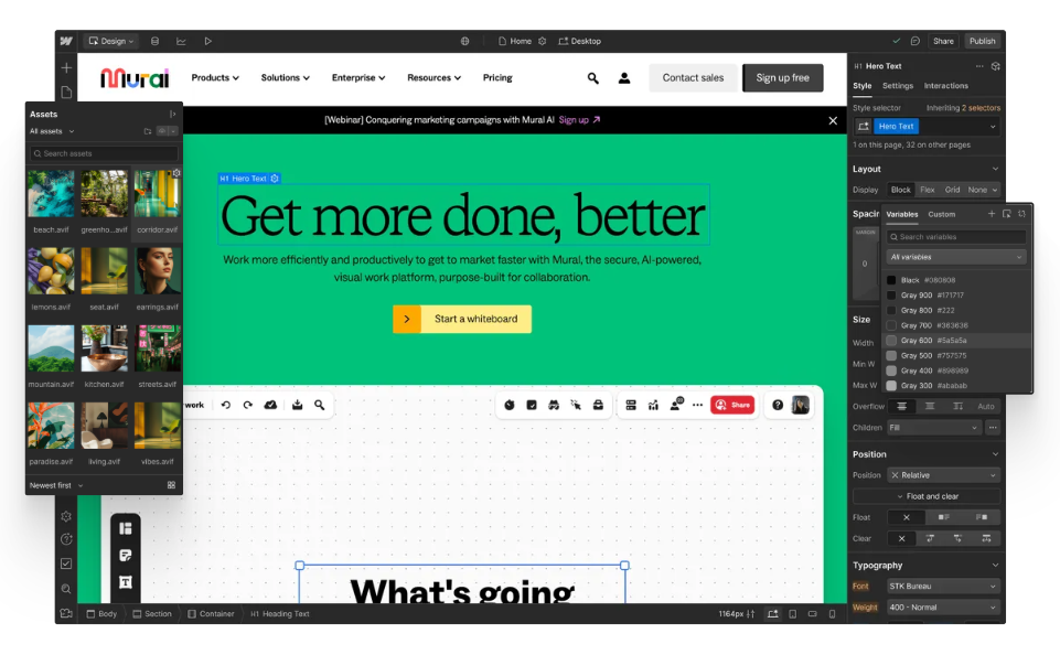 Webflow whiteboard