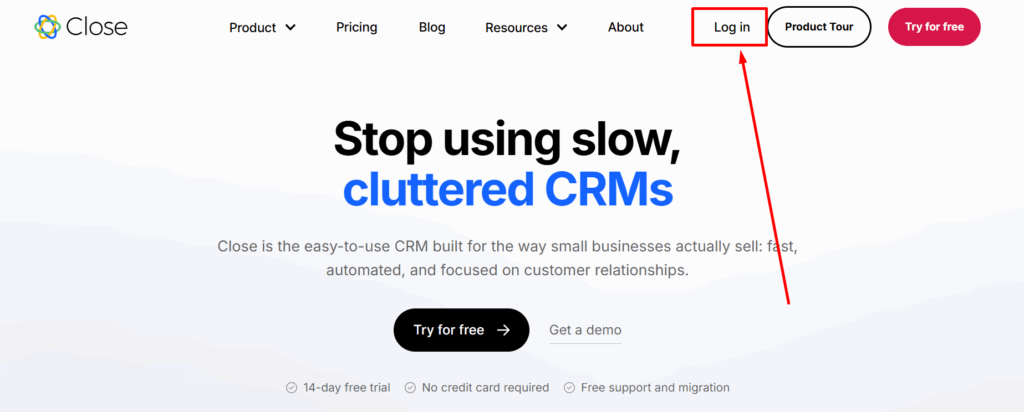 Close interface