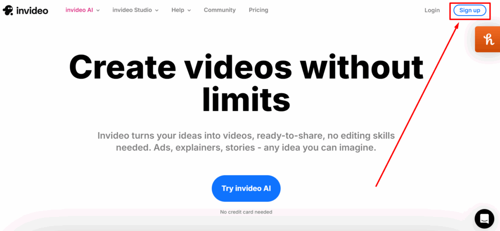 Invideo interface