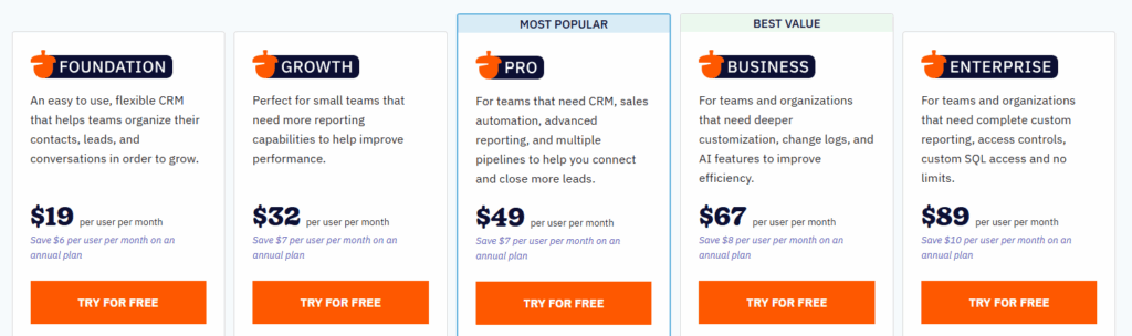 Nutshell pricing