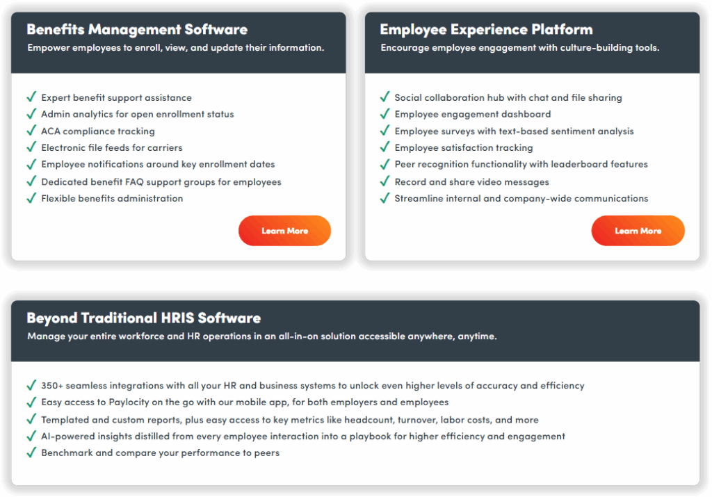 Paylocity management pricing