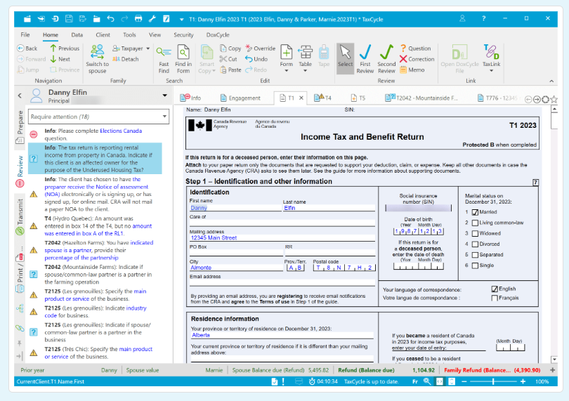 Taxcycle income tax