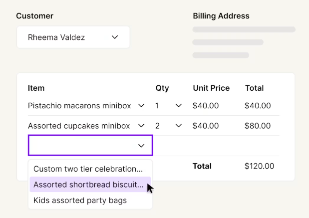 myob billing