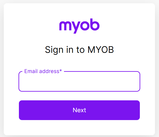 myob login